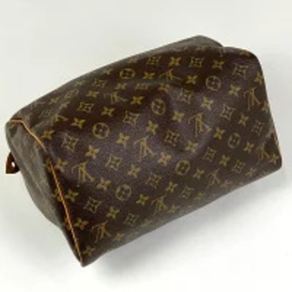Louis Vuitton Boston Monogram Handbag Speedy Brown Commuter Bag Brown
